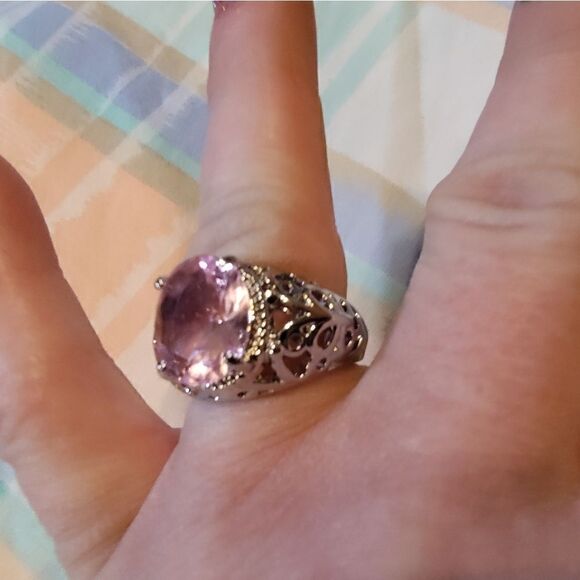 Stainless steel silver fashion ring, size 7 - Picture 6 of 10